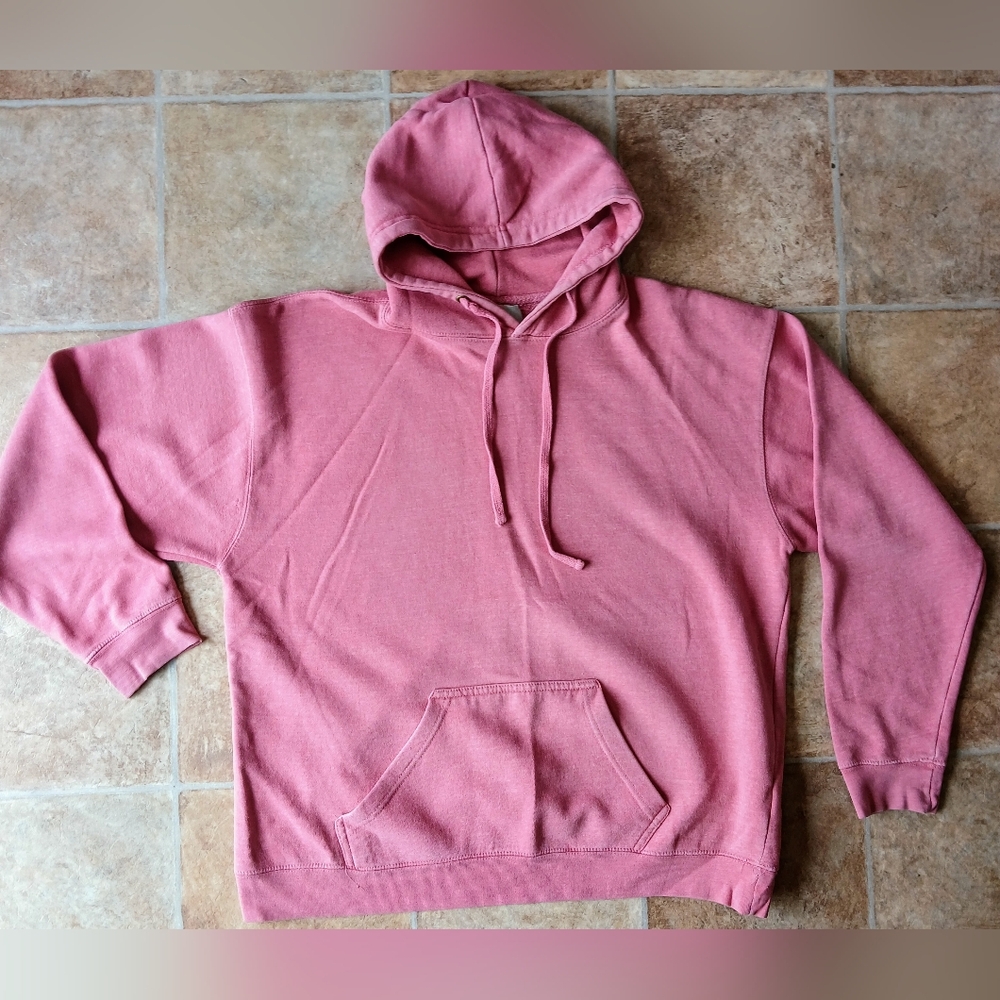 Pink Relaxed Fit Hoodie Sweatshirt